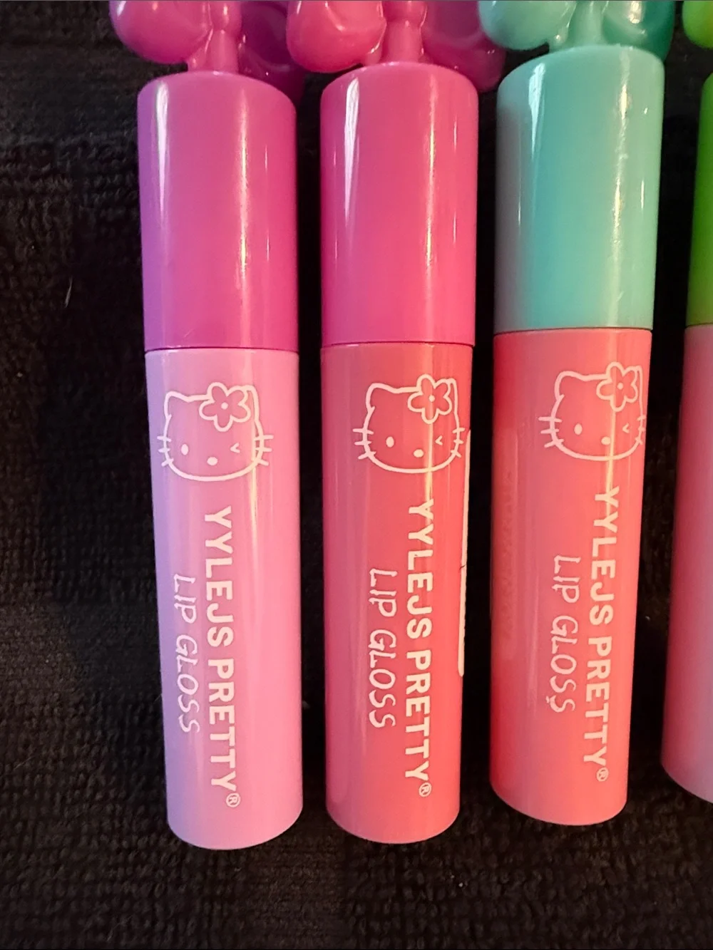 Yylejs Pretty Kids Lip Gloss Set — Pink, Hot Pink, Mint & Lime